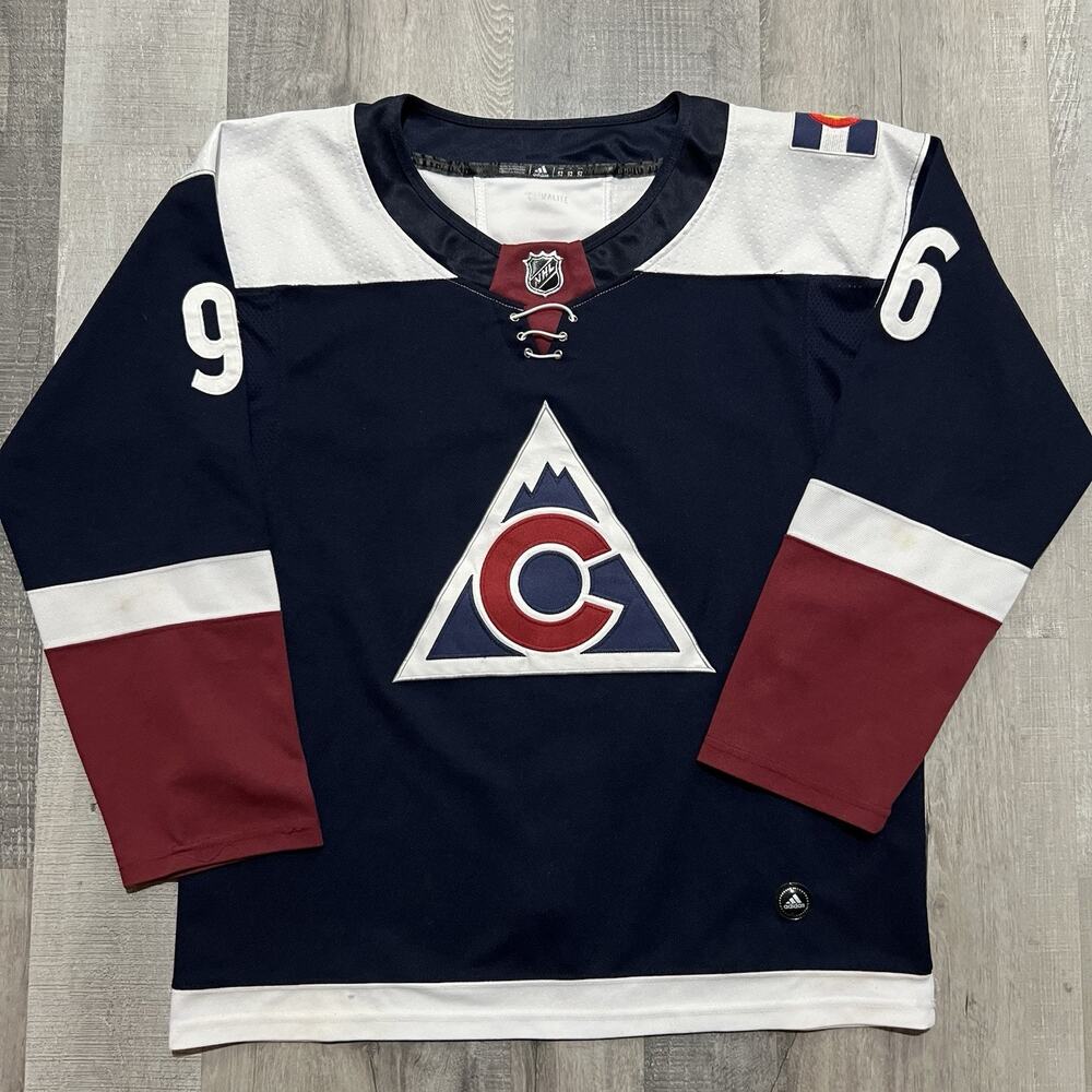 Colorado Avalanche Adidas Alternate Jersey Mikko Rantanen 96 Laced NHL Hockey 52